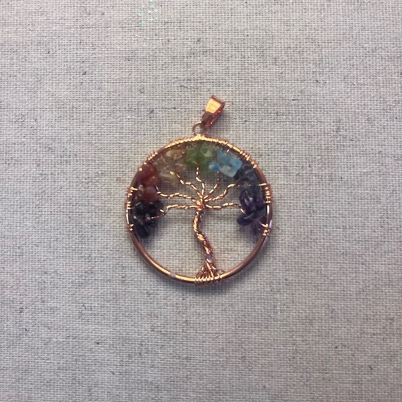 Multicolor Tree of Life Pendant - Picture 3 of 5